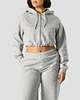 crop zip hoodie